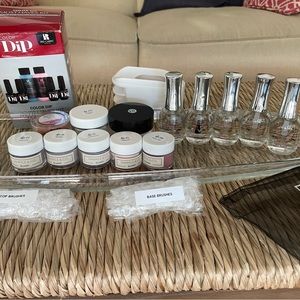 Sparkle and Co, Virgo & Gem, Red Carpet Dip Powders & liquids - most never used